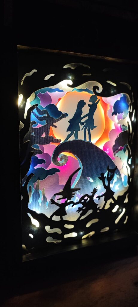 Tiphaine Paré - La Faebrik - Décoration lightbox - L'étrange Noël de Mister Jack